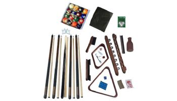 Hathaway Deluxe Billiards Accessory Kit | Mahogany Finish | NG2540M BG2540M