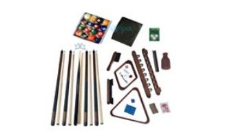 Hathaway Deluxe Billiards Accessory Kit | Walnut | NG2540W BG2540W