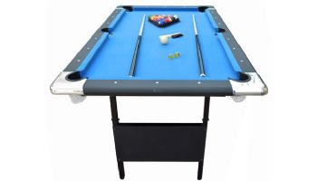 Hathaway Fairmont 6-Ft Portable Pool Table | Black with Blue Felt | NG2574 BG2574