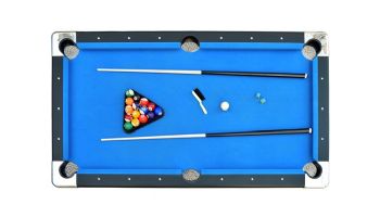 Hathaway Fairmont 6-Ft Portable Pool Table | Black with Blue Felt | NG2574 BG2574