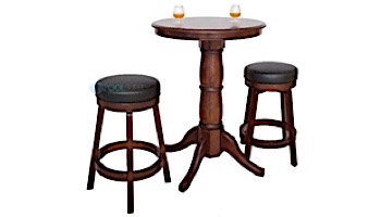 Hathaway Oxford 3 Piece Hardwood Pub Table Set | Walnut Finish | NG2715W BG2715W