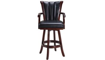 Hathaway Avondale 29-In Swivel Bar Stool with Arm Rests | Mahogany Finish | NG2815 BG2815
