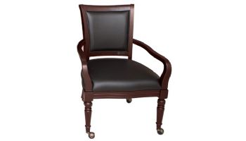 Hathaway Bridgeport 48-In Poker Table and Dining Top with 4 Arm Chairs | Walnut Finish | NG2348W BG2348W