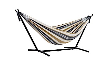 Vivere Double Cotton Hammock with Stand | 9-Foot Desert Moon | UHSDO9-25