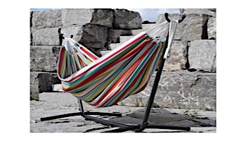 Vivere Double Polyester Hammock with Stand | 9-Foot Ciao | C9POLY-10