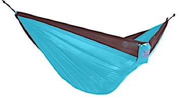 Vivere Double Parachute Hammock | Chocolate-Turquoise | PAR27