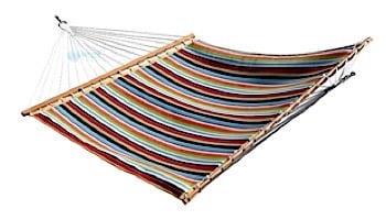 Vivere Double Sunbrella Quilted Hammock | Gateway Mist | SUN208