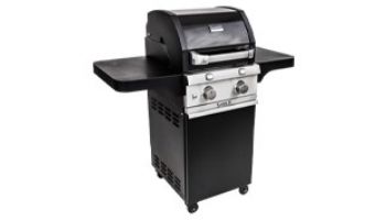 SABER Deluxe Black 2-Burner Free Standing Propane Gas Grill | R33CC1017 loading=