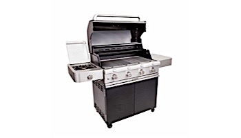 SABER 670 Black Cast Infrared 4-Burner Stainless Steel Free Standing Propane Gas Grill | R67CC1117