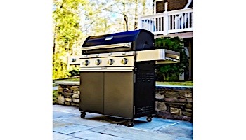 SABER 670 Black Cast Infrared 4-Burner Stainless Steel Free Standing Propane Gas Grill | R67CC1117