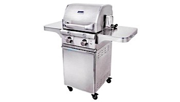 SABER SSE Elite 1330 Infrared 2-Burner Stainless Steel Free Standing Propane Gas Cart Grill with Cover | R33SC0717