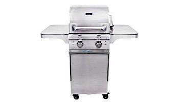 SABER SSE Elite 1330 Infrared 2-Burner Stainless Steel Free Standing Propane Gas Cart Grill with Cover | R33SC0717