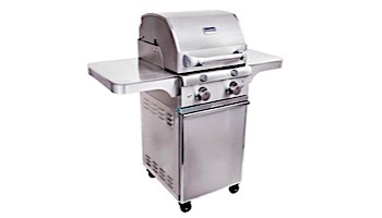 SABER SSE Elite 1330 Infrared 2-Burner Stainless Steel Free Standing Propane Gas Cart Grill with Cover | R33SC0717