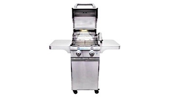 SABER SSE Elite 1330 Infrared 2-Burner Stainless Steel Free Standing Propane Gas Cart Grill with Cover | R33SC0717