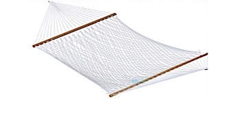 Vivere Double Polyester Rope Hammock | White | POLY20