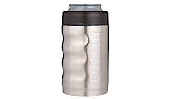 Grizzly Stainless Steel Grip Can 12 oz | Brushed Stainless Finish | 450110