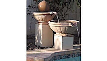 Water Scuppers and Bowls Parisian Scupper Bowl with Copper Scupper | 24" Buff Smooth | WSBPAR24
