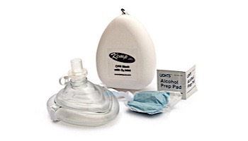 KEMP USA CPR Mask with 02 Inlet in Hard Case | 10-501
