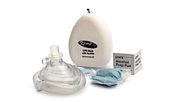 KEMP USA CPR Mask with 02 Inlet in Hard Case | 10-501
