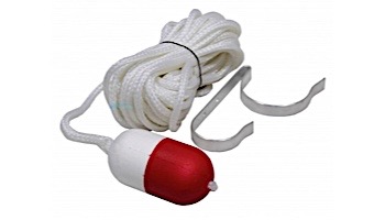 Kemp USA 60' Throw Rope With Float And Ring Buoy Holder | 10-222-60