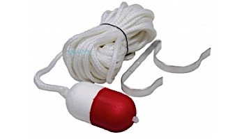 Kemp USA 60' Throw Rope With Float And Ring Buoy Holder | 10-222-60