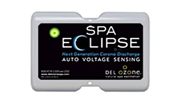 DEL OZONE Spa Eclipse Corona Discharge Ozone Generator | 1,000 Gallons | 100V/250V | Aqua Mini JJ Cord | ECS-1RPSD-U