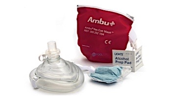 KEMP USA AMBU CPR Mask in Red Pouch | 10-517