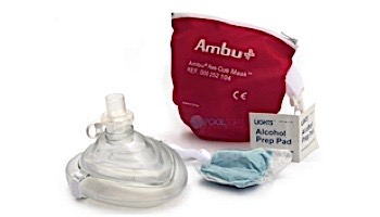 KEMP USA AMBU CPR Mask in Red Pouch | 10-517
