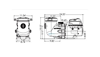 Hayward Tristar VS Variable Speed Pool Pump | 1.85HP 230V Single Phase | W3SP3202VSP