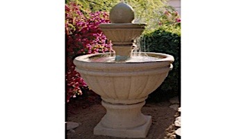 Water Scuppers and Bowls Bordeaux Fountain | Gray Smooth | WSBBORD