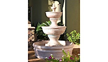 Water Scuppers and Bowls Monaco Fountain | Gray Sandblasted | WSBTROP