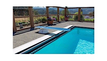 SR Smith Salt Pool Jump System With TrueTread Board Complete | 6' White with Blue Top Tread | 68-207-5762B