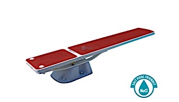 SR Smith Salt Pool Jump System With TrueTread Board Complete | 6' White with Red Top Tread | 68-207-5762R