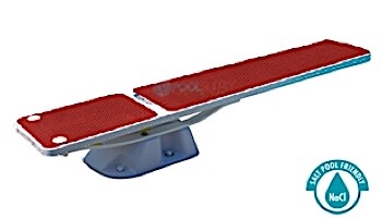 SR Smith Salt Pool Jump System With TrueTread Board Complete | 6_#39; White with Red Top Tread | 68-207-5762R