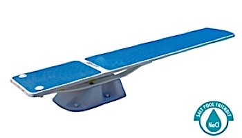 SR Smith Salt Pool Jump System With TrueTread Board Complete | 6' White with Blue Top Tread | 68-207-5762B