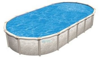 Magnus Hybrid 21'x43' Oval 54" Wall Pool with SS Service Panel Pool | Pool Only | PMAG-YE214354RSRSRSB11