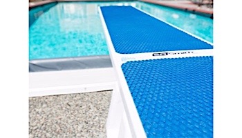 SR Smith Flyte-Deck II Stand With TrueTread Board Complete | 8' Radiant White with Blue Top Tread | 68-207-7382B