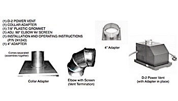 Raypak D-2 Indoor Power Vent 120/240 | 005629