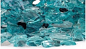 American Fireglass Half Inch Premium Collection | Cobalt Reflective Fire Glass | 55 Pounds | AFF-COBLRF12-55