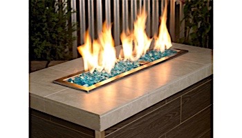 American Fireglass Half Inch Premium Collection | Azuria Reflective Fire Glass | 25 Pounds | AFF-AZBLRF12-25