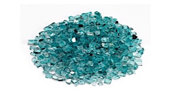 American Fireglass Half Inch Premium Collection | Azuria Reflective Fire Glass | 25 Pounds | AFF-AZBLRF12-25