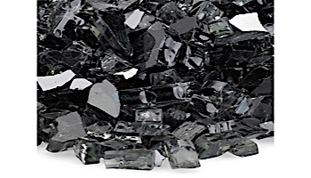 American Fireglass One Fourth Inch Classic Collection | Black Fire Glass | 25 Pounds | AFF-BLK-25
