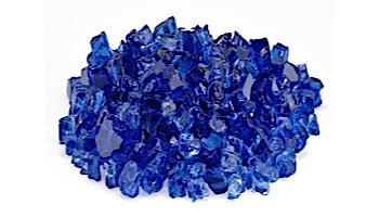 American Fireglass Half Inch Classic Collection | Cobalt Fire Glass | 55 Pounds | AFF-COBL12-55