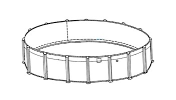 Oxford 21' Round Above Ground Pool | Ultimate Package 52" Wall | 163437