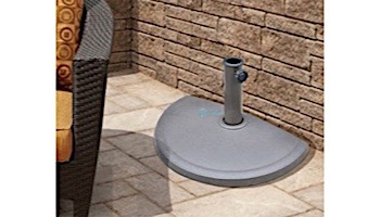 20 lb. Resin Half Round Umbrella Base | NU5420