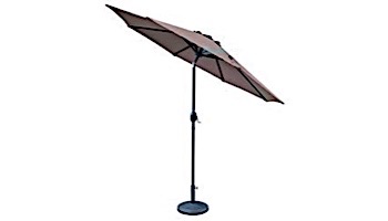 Trinidad Market Umbrella | 9-ft. Octagonal | Coffee Polyester | NU5429CF