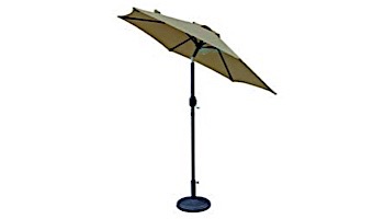 Bistro Market Umbrella | 7.5-ft Hexagonal | Stone Olefin Fabric | NU5447ST
