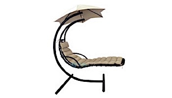 Island Retreat Hanging Lounge with Shade Canopy | Khaki | NU3221