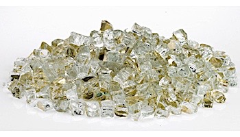 American Fireglass Half Inch Premium Collection | Gold Reflective Fire Glass | 55 Pounds | AFF-GDRF12-55