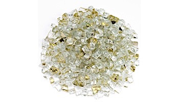 American Fireglass Half Inch Premium Collection | Gold Reflective Fire Glass | 55 Pounds | AFF-GDRF12-55